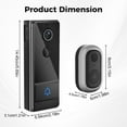 thumbnail image 3 of Smart Visual Doorbell With Wifi Hd Night Vision And Two Way Audio For Home Security Monitoring, 3 of 9