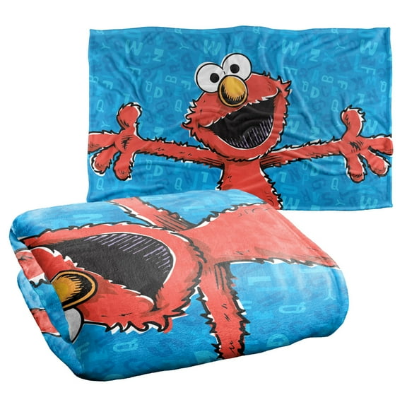 Sesame Street Elmo Character Officially Licensed Silky Touch Super Soft Throw Blanket 36" x 58"
