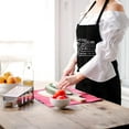 thumbnail image 4 of Funny Waterdrop Resistant Aprons for Women with 2 Pockets, Adjustable Bib Chef Kitchen Apron for Cooking Baking, 4 of 6