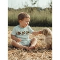 thumbnail image 3 of BemeyourBBs Toddler Baby Boys Duck Outfits Infant Baby Boy Summer Clothes Cute Mallard Embroidery Short Sleeve T-Shirts Elastic Waist Shorts 2Pcs Clothing Set, 3 of 9