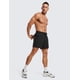 thumbnail image 3 of Shorts para correr 2 en 1 para hombre CRZ YOGA, secado rápido, 5'' negro L, 3 of 6