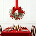 thumbnail image 7 of Yucurem 6PCS Christmas Mini Cabinet Wreaths with Ribbon Bows, Red Berry Small Window Wreaths for Window Door Farmhouse Wreath Christmas Party Decorations, 7 of 7