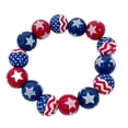 thumbnail image 2 of YYKihy "Independence Day Style Beaded Bracelet Patriotic Red White & Blue Design Ideal For 4th Of July Celebrations And American Themed Events", 2 of 5