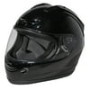 Fuel Helmets SH-FF0014 Full-Face Helmet DOT Approved, Gloss Black, Small