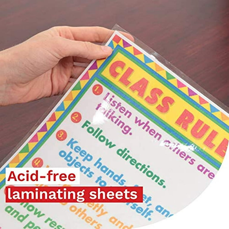 XFasten Self-Adhesive Laminating Sheets, 9 x 12 Inches (100-Pack