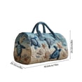 thumbnail image 3 of Twfbrm Quilted Duffle Bag, Beach Style Turtle Pattern Embroidered Weekender Bag with Handle, Large Capacity Luggage Bag Lightweight Carry On Tote & Gym Bag Travel Overnight Bag for Women Men, 3 of 6