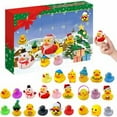 thumbnail image 2 of Calendrier Avent Noël 2023 - Bebe 24 Petits Canards en Caoutchouc, 24 Jours Jouet De Bain Créatif pour Les Jouets, Calendrier De L'Avent De Noël Coffret Cadeaux pour Enfants Garçons Filles, 2 of 5