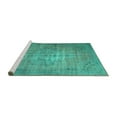 thumbnail image 2 of Ahgly Company Machine Washable Indoor Rectangle Persian Turquoise Blue Traditional Area Rugs, 8' x 12', 2 of 4