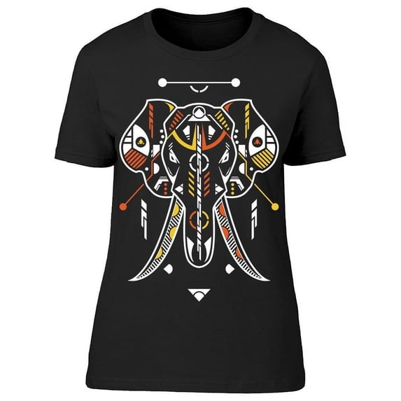 Elephant Head Unique Style T-Shirt Women -Image by Shutterstock, Female XX-Large
