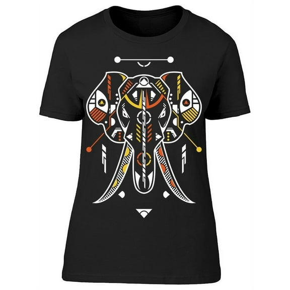 Elephant Head Unique Style T-Shirt Women -Image by Shutterstock, Female Small