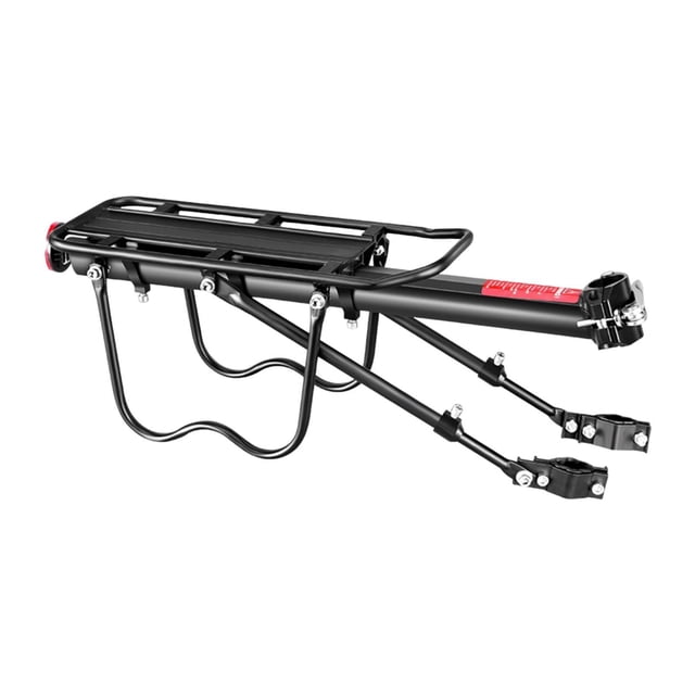 Siruishop Bike Luggage Cargo Rack Accessories Universal Fit with Secure Taillights Without Rear Fender