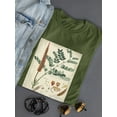 thumbnail image 3 of Botanical Notes And Drawings T-Shirt Women -A. Descubes Designs, Female 5X-Large, 3 of 4