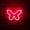 Red, variant on 1Pc Butterfly Shaped LED Neon Light, Innovative USB & Battery Powered Wall Light for Bedroom Decor, Valentine's Day Birthday Party Supplies Proposal, Holiday Decoration Accessories Neon Garden Light