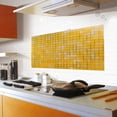 thumbnail image 4 of 45x70cm de pared de cocina mosaico papel de aluminio autoadhesivo antiaceite cartel de pared impermeable decoración de cocina Baoblaze Etiqueta de pared autoadhesiva, 4 of 7