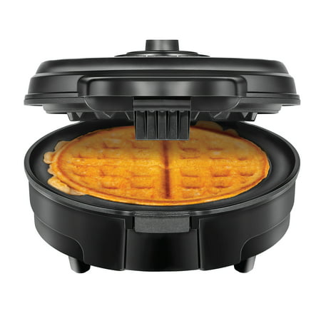 Chefman Anti-Overflow Belgian Waffle Maker/Iron w/ Shade Selector & Mess Free Moat, Nonstick Plates, Measuring Cup Included,