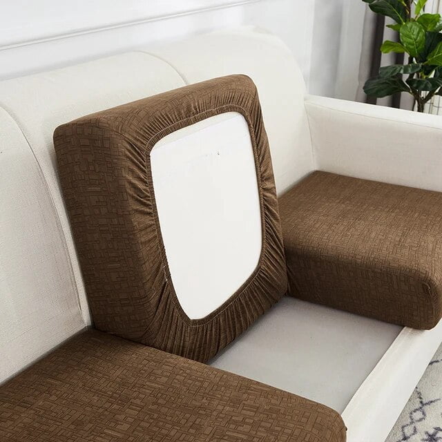 Chair Sofa Seat Cushion Slipcovers Couch Cushion Cover Stretch Furniture Protector for Kids Pets string printed elastic materia