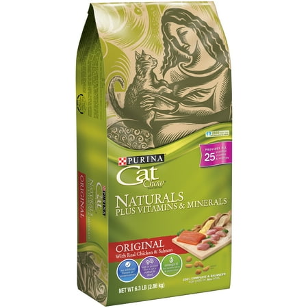 Purina Cat Chow Naturals originale Plus Vitamines et minéraux d'aliments pour chats 6,3 lb Sac