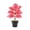 A, variant on Artificial Potted Caladium Plant with Lifelike Green Leaves, Ornament Plants Simulated Potted Bonsai Decoration Tree Leaf Garden Floor Home Room