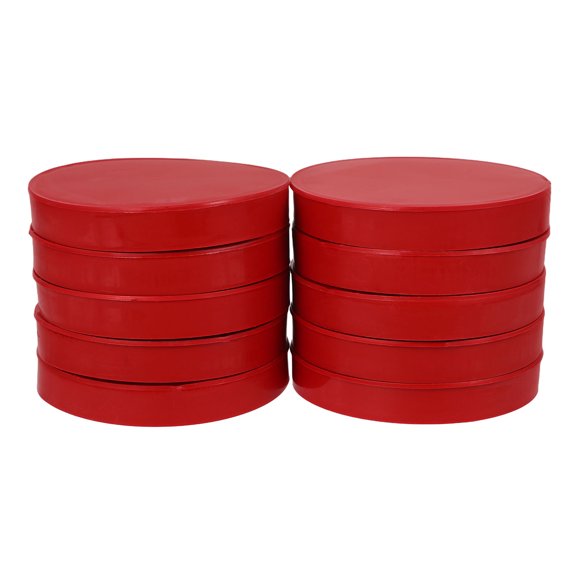 unbranded 10Ud Tapas Para Tuberías De PVC Rojas Resistentes Para Drenaje Gas Y Agua Con Acabado Duradero