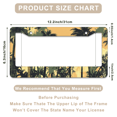 thumbnail image 3 of 1 Pcs Palm Trees License Plate Frame, License Plate Cover for Car Decorative Parts, Aluminum License Plate Bracket Holder Rust-Proof Weather-Proof for US Standard Car, 3 of 9