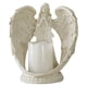 thumbnail image 1 of Regalos de duelo, condolencias, estatua de resina con alas de ángel, candelabro con Los 21x21cm, 1 of 8