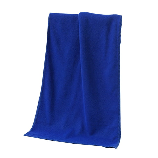 Toallas de microfibra para limpieza de coche, 30 x 70 cm, para pulir, encerar y secar (azul)