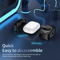 thumbnail image 6 of for AirPods Pro 1st Gen 2019 Case Cover with Key Chain, Rugged Secure Locking Buckle Case Shockproof Portable Heavy Duty Protective Skin for AirPods Pro 1st Gen 2019, Blue, 6 of 7