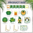 thumbnail image 2 of 1set Saint Patrick's Day Wooden Tiered Tray Decor set Table Wood Sign Rustic Farmhouse Home Decoration Mixed Shapes 60~100x45~100x2.5mm, 2 of 7