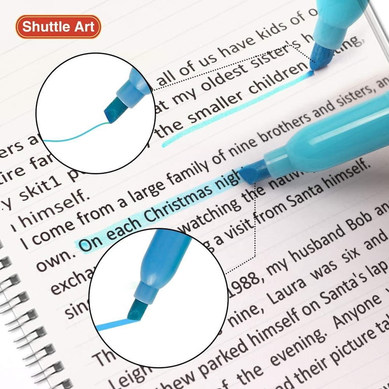 Shuttle Art Highlighters, Chisel Tip, 30 Pack, 10 Colors photo 3
