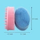 thumbnail image 3 of Masajeador de cuero cabelludo de silicona y cepillo de ducha para champú, exfoliante de baño de doble cara para cuerpo y cabello., 3 of 4