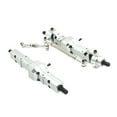 thumbnail image 2 of Dalazy 2x Aluminum Upgrade Front Rear Bridge Axle Gear Box For WPL 1/16 C14 RC Car Front Rear Axle silver, 2 of 6