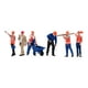 thumbnail image 1 of 6 figuras en miniatura, modelo a escala 1/64, figuras de personas, trabajadores, escenas de diorama Estilo A, 1 of 9