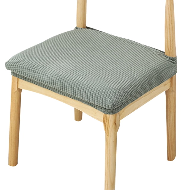 4 fundas para asientos de sillas, de jacquard, extraíbles, elásticas, para comedor