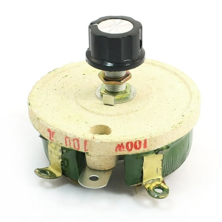 Ceramic Disk Stem - Single Turn Resistor 100W 100 Ohm Volume Control Ceramic Disk Rheostat