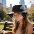 thumbnail image 7 of 3 Speed Solar Powered Fan Hat with 2 Fans, Wide Brim Sun Hat for Outdoor Fishing, Hiking Gardening, USB Solar Charging, Mother's Day Gift for Women Mom, Birthday Gift for Girlfriend, Black, 7 of 7