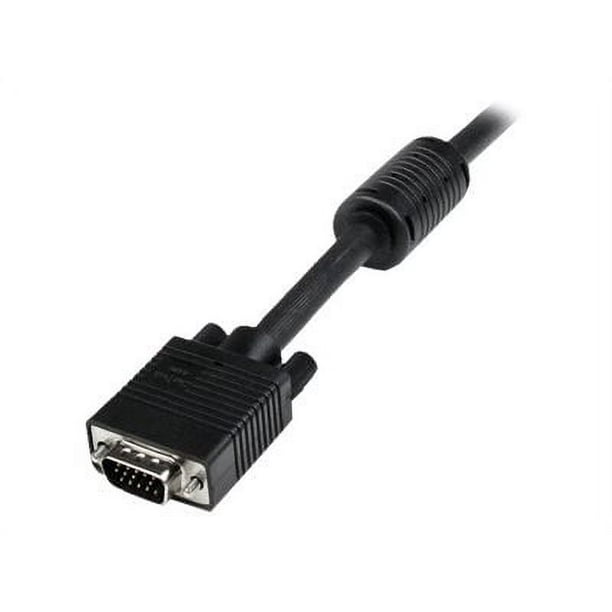 StarTech.com 45 ft.VGA (13.7 M) Câble vers VGA - HD15 Male to HD15 Male - Coaxial High Resolution - High Quality - Câble de Moniteur VGA (MXT101MMHQ45) - Câble VGA - HD-15 (VGA) (M) à HD-15 (VGA) (M) - 45 ft - Noir - pour P/N: Hdb2vga, Cdp2vgac, Dg