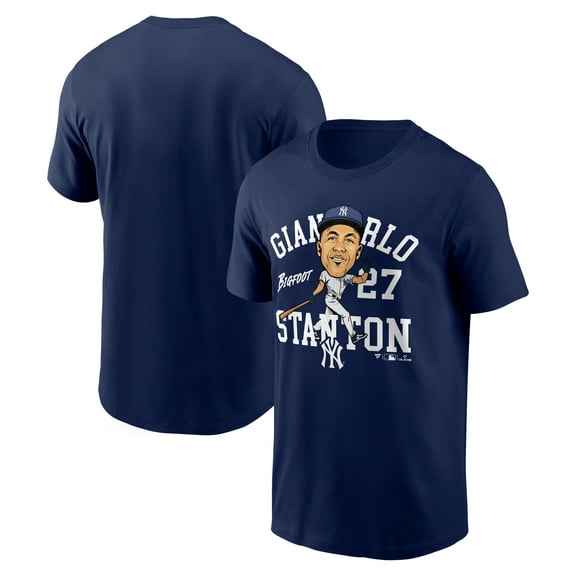 Men's Fanatics Giancarlo Stanton Navy New York Yankees Hometown Caricature T-Shirt