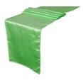 thumbnail image 3 of 10 Pcs Satin Table Runner Wedding Party Banquet Decoration&nbsp;12 x 108&nbsp;- Mint Green, 3 of 7