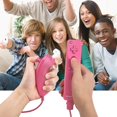 thumbnail image 4 of Wii Remote Controller And Nunchuk, Wii Remote Plus Controller Motion Plus With Nunchuck Wii Remote Control Joystick Wii Remote Game Control With Silicone Cover Hand Strap For Wii / Wii U (Pink), 4 of 7