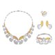 thumbnail image 3 of XWSHYW Conjuntos de Joyería Conjunto de Joyería de Moda para Mujer, Accesorios de 5 Piezas, Joyería de Oro, 3 of 7