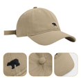 thumbnail image 4 of FeiraDeVaidade Unisex Spring Summer Baseball Cap Embroidery Polar Bear Snapback Ponytail Caps Visor Hat, 4 of 7