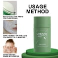 thumbnail image 2 of SharkTRUE Green Tea Solid Mud Mask Stick Smear on Oil Control Deep Stick Mud Clean Refreshing Exfoliating, 2 of 8