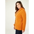 thumbnail image 6 of Jessica London Women's Plus Size Cable Blazer Sweater, 6 of 6