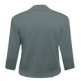 thumbnail image 7 of FOLUNSI Women's 3/4 Sleeve Cropped Cardigans Sweaters Jackets Open Front Short Shrugs for Dresses, 7 of 7
