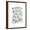 Brown Frame, variant on Art.com Watercolor Drops II Art Print by Grace Popp, 12" x 16"