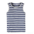 thumbnail image 3 of CYRBOKO Boys Cotton Tank Tops 3PC, Sleeveless Pullover Crew Neck Casual Summer Graphic Tops Blue Size 8 T, 3 of 4