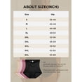 thumbnail image 6 of GAI YI Women's High-Waist Tummy Control Girdle Panties Black Jacquard Ladies Panties for Women Full Coverage Underwear 2Black+2Black M, 6 of 7