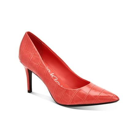 UPC 194060359441 product image for CALVIN KLEIN Womens Coral Gel Pod Insert Cushioned Gayle Pointy Toe Stiletto Sli | upcitemdb.com