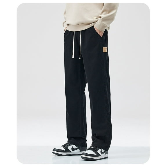 Men's Black Casual Comfort Pants