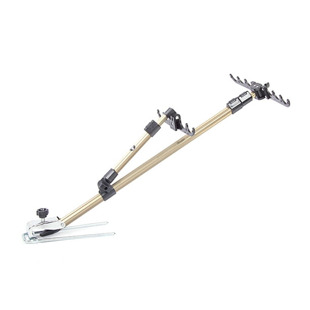 Multi-functional Aluminum Alloy Fishing Rod Holder Adjustable Retractable  Fish Pole Stand Bracket Fishing Accessory 